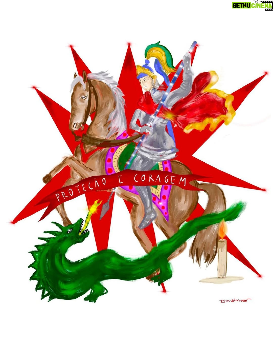 Rita Wainer - 6K Likes - São Jorge/Ogum .
Que nunca chegou atrasado quando eu precisei de força, Salve o escudo, o cavalo, a rua.
Salve os silêncios que antecedem as batalhas.
Que hoje seja de axé, de fé, proteção e coragem pro que está por vir.
Valeu SJ. Um dragão por dia, um dia por vez. ♥️