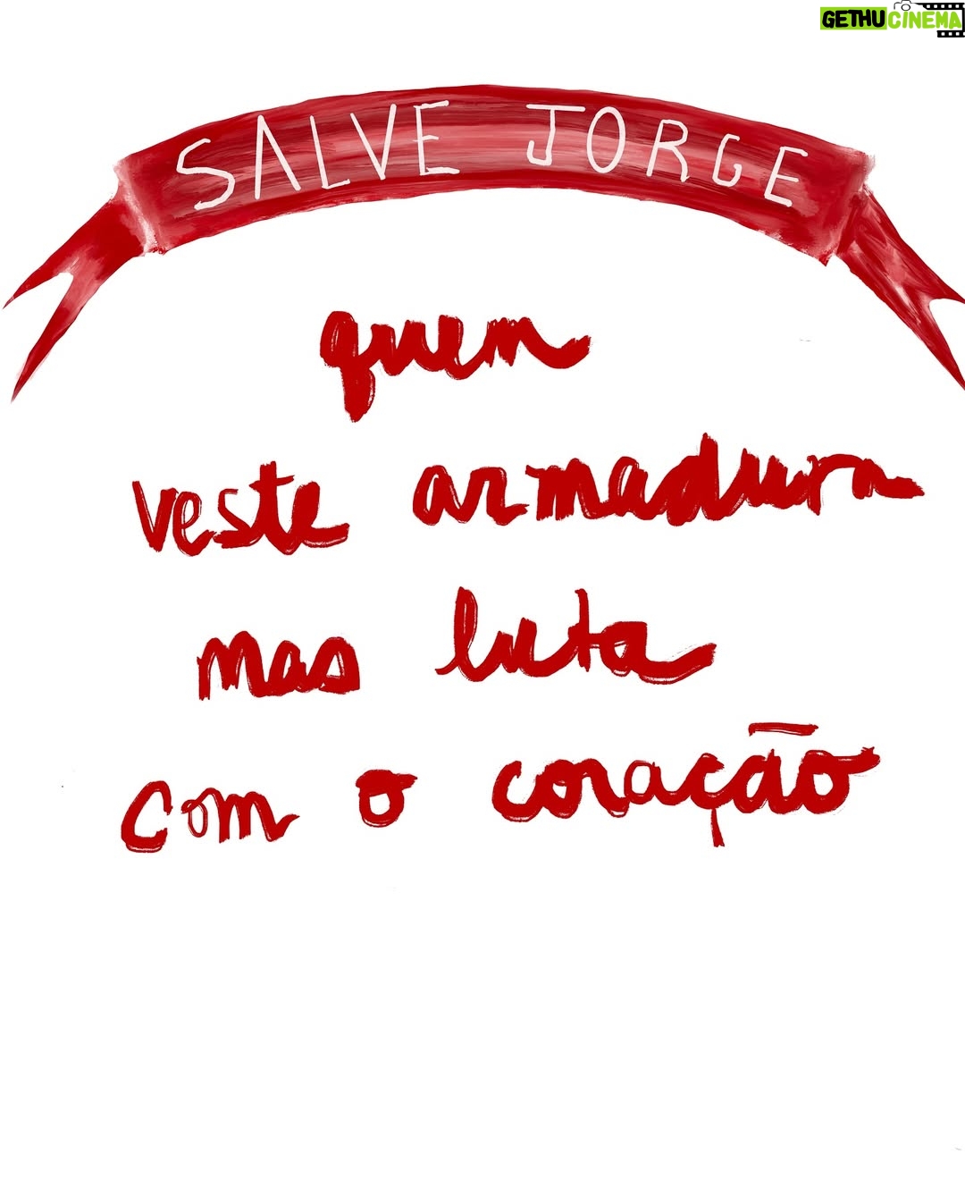 Rita Wainer - 6K Likes - São Jorge/Ogum .
Que nunca chegou atrasado quando eu precisei de força, Salve o escudo, o cavalo, a rua.
Salve os silêncios que antecedem as batalhas.
Que hoje seja de axé, de fé, proteção e coragem pro que está por vir.
Valeu SJ. Um dragão por dia, um dia por vez. ♥️
