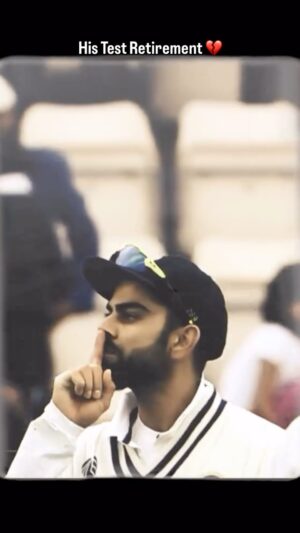Riya Verma Instagram - The aggression. The passion. The aura. Test cricket loses a heartbeat without Virat Kohli♥️ 

#viratkohli #Virat #virattestretirement #vk