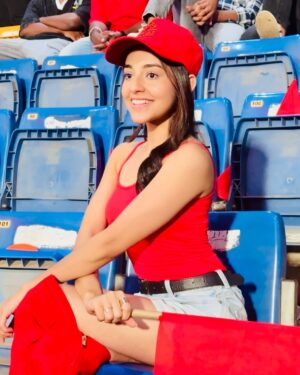 Riya Verma Instagram - What a Match🔥 Best experience of my life🔥 Namma Bengaluru thank you so much for having me♥️ CSK it was a great match from you guys as well♥️ 
#rcbvscsk #RCB #virat #viratkohli #bachu #ipl #ipl2025