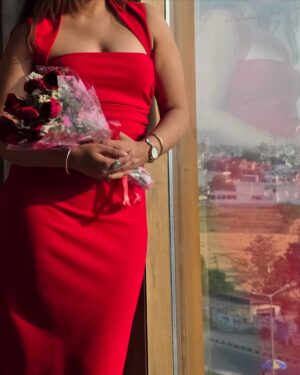 Ruchika Rathore Instagram - The only red I can cope up with🫡
📸- @thenameisgarg