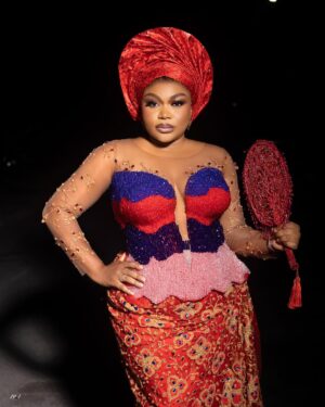 Ruth Kadiri Instagram - What’s my character full name in my last movie upload????
#ruthkadiri247totheworld 
Best community members…
PRESIDENT ANAMBRA WIVES ASSOCIATION 
Happy Valentine’s Day!❤️

Outfit @oga_okoro 
Styling @doziejacobs 
Makeup @glam_by_moh 
Hairstyling @ids_touch 
Gele @kezartistry_2
Handfan @glambeadsbyseline 
Photography @mavstudios_
Reels @reelsbygeorge_