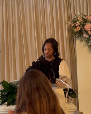 Ryan Michelle Bathe Instagram - I was so so so thrilled to be a part of this year’s @whynotfoundation ‘s luncheon. It was a sweet and special way to celebrate #womenshistorymonth surrounded by incredible women while supporting the incredible work of @ninawestbrook and @russwest44. Thank you for having me and thank you for your incredible work of being of service.