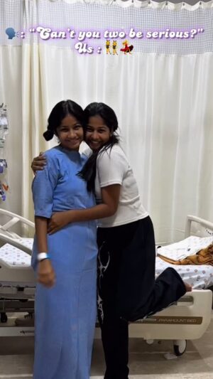 Sachana Namidass Instagram - Get well soon 🥹❤️ @sachanaofficial
#sadhana #sachana #reels #love #dance #twinsofinstagram #twins