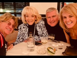 Sally Lindsay Instagram - Up to mischief at The Arlington
Celebrating 
Madame Blanc
We’re in the top 20!
#stevewhite #robinaskwith #sallylindsay #sueholderness #thearlington #channel5#murdermystery #acorntv