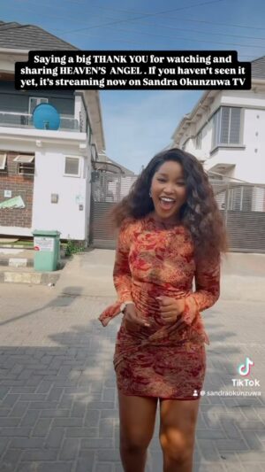 Sandra Okunzuwa Instagram - Hope I’m not late to the challenge! 
HEAVEN’S ANGEL is still streaming on SANDRA OKUNZUWA TV . Please watch and subscribe it’s free and you will totally enjoy watching .