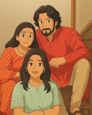 Sanvi Sudeep Instagram - Following the Ghibli trends 🥰🥰