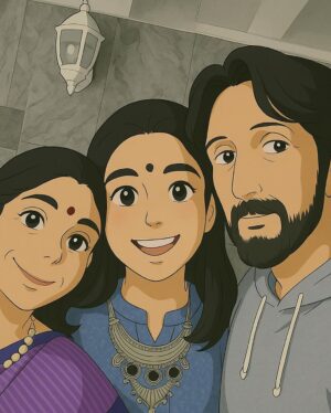 Sanvi Sudeep Instagram - Following the Ghibli trends 🥰🥰