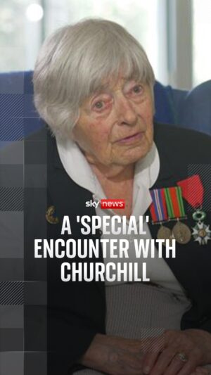 Sarah-Jane Mee Instagram - WWII codebreaker Pat Owtram, who joined the Women’s Royal Naval Service at 18, recalls a surprise encounter with Winston Churchill during the war. ⁠
⁠
Sky’s @skysarahjane sat down with her to hear the remarkable story.⁠
⁠
#skynews #veday