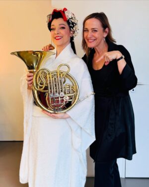 Sarah Willis Instagram - Thank you Baden Baden! ❤️🙏
The @berlinphil had 13 great years at the Easter Festival and I am very sad to say goodbye. Thank you to the wonderful team @festspielhausbadenbaden for such a special last festival and also to our dear audiences who came from far and wide. I will miss Baden Baden a lot! 🌷 
Here are some memories of this year: 

1. 🦋With the utterly fabulous @eleonora_buratto who was our Madame Butterfly 
2. 📯Team Butterfly 
3.💐 Festspielhaus flowers 
4. 🗻@klausmakelaofficial and 12 horns backstage for our Alpine Symphony 
5.🌷Beautiful Baden Baden
6. ⭐️ @berlinphil Horns and Star Wars
7. 📯 Berlin Phil Horns saying goodnight
8. 🌳 Magnolia time 
9. 🎶Brahms House @brahms_baden_baden w Ute
10. 🎹 with the brilliant @leifoveandsnes 
11. 🦆Duckling time
12. 🇨🇺 Cubans & Brits 🇬🇧
13. 🦋Butterfly horns 📯
14. 🇯🇵 with @pri_midori from Japan
15. 🎭 @festspielhausbadenbaden 
16.💐 thank you Baden Baden!
