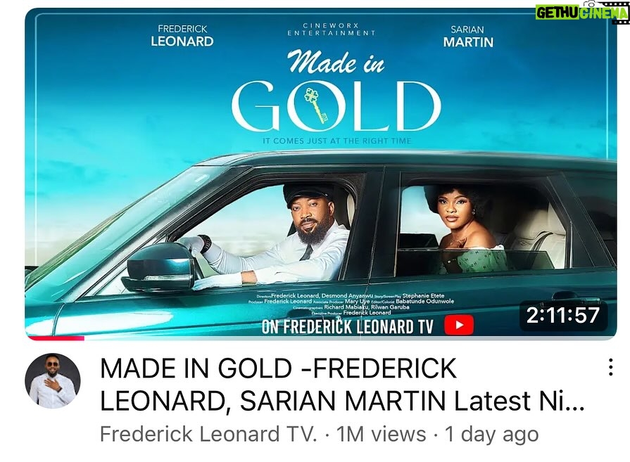 Sarian Martin - 3 Likes - Rule number 3 : Never underestimate Gods love for his children. We put in so much work in this movie and that’s why I personally love this film so much.
God is King. Thank you all for watching this movie.
If you haven’t seen this movie , please go watch it.
Congratulations @freddieleonard , I’m so proud of you.