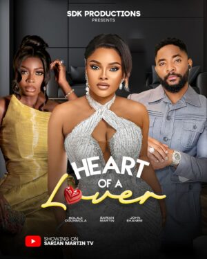 Sarian Martin Instagram - We are live‼️ 

Movie title : Heart of a lover 

Now showing on : Sarian Martin TV

200k or a date with your fav….. 

Questions will be rolling out soon, good luck to the winners