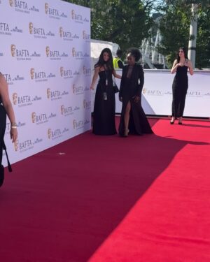 Scarlette Douglas Instagram - First time at the @bafta TV Awards sponsored by @pandocruises! What a day for it 🤩

#BAFTAs #BAFTA #BAFTAS2025 #BAFTA2025