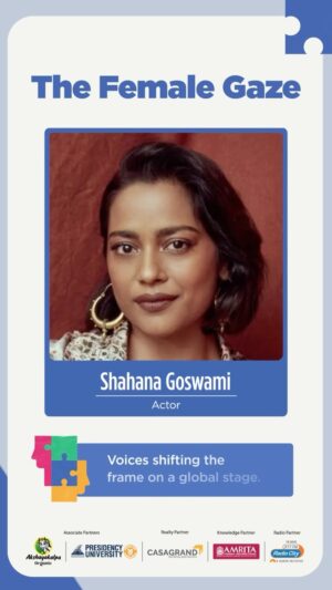 Shahana Goswami Instagram - Cinema is evolving and so is the lens that shapes it.
At The Hindu Huddle 2025, we explore how women are reframing the narrative from behind the camera.
The Female Gaze. A new perspective in global cinema.

What would you ask the voices behind this cinematic shift? Drop your questions below.

🗓 May 9–10 | Bengaluru
Watch live on YouTube
Follow us: @thehinduhuddle

#TheHinduHuddle #IndiainDialogue

(The Hindu, Huddle, India in dialogue, India huddles, The Hindu Group, Huddle 2025)