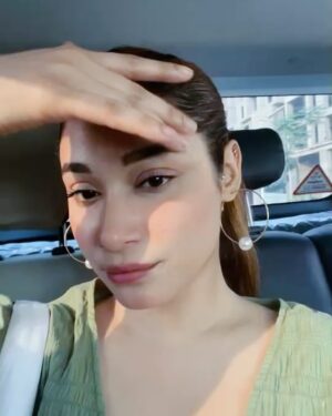 Shameen Khan Instagram - Tying up my hair, shades on, and I’m about to turn this summer struggle into my glow up season. I’ll try to survive the heat like a boss. Summer’s upcoming, and I’m ready for it… sort of.” 🙃☀️🧊