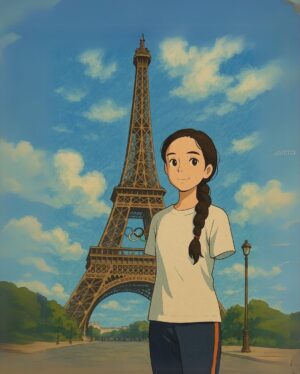 Sheetal Devi Instagram - Happy Eiffel Tower Day! ♥️

Reliving magical memories, reimagined in the whimsical world of Ghibli
