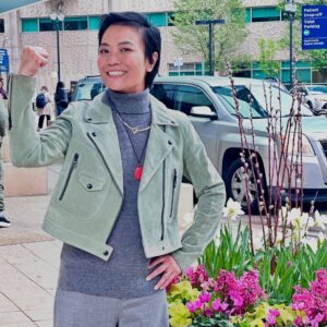 Shirley Chung Instagram - Introducing Shirley Chung 2.0 !! ✌️💪 11 months ago, May 30th 2024, I was diagnosed with stage 4 squamous cell carcinoma tongue cancer. The tumor was hidden on the bottom left of my tongue, and it was progressing so aggressively that in less than 1 week of the diagnosis, it took over almost my entire tongue. Since 100% removal of my tongue was not an option for me as a chef. I moved to Chicago, started radiation   chemo treatments in @uchicago under Dr Vokes and Dr.Juloori’s care. I completed 9 weeks, 27 chemos, then 10 weeks 50 radiation and 24 hour chemo drip.💛My first 3 month scans came back 98% cleared, only 2 of my left lymph nodes had cancer cells. I just completed my 6 month scans, I can proudly say, no cancer cell was detected in my body, I am in 100% Remission!! 🦄I am still healing, learning to speak again and started to have solid food 2 meals a day. Dr Vokes said I need to continue to get tests and scans for 2 years, then I will be officially cured. But I am feeling great, and can’t wait to get back to life! 🔥In my cancer journey, so many of you reaching out, checking on me, digging me out when I was depressed.❤️Your love, your prayers, your support carried me forward, helped me heal, helped me always see the light. 🐦‍🔥2.0 is stronger because I am powered by all of your love 💕 Sincerely Thank You from the bottom of my heart. 💜 I will share details of  my fighting journey in the next few weeks, and I hope it will help other cancer warriors, it’s time for me to pay it forward 🥰. #chefshirleychung #cancerwarrior #cancerjourney #oralcancer #survivor #shirleychung2.0 #unicorn #fuckcancer