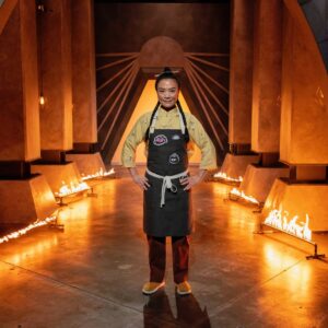 Shirley Chung Instagram - The final 4 for House of Knives finale tomorrow on @foodnetwork at 9PM! 🔥🔪Don’t miss the epic battles for the first ever Crown 👑! Who are you betting on to be the true ruler of this #houseofknives ?! @discoveryplus @streamonmax #chefshirleychung #dumplingmafiaqueen #foodnetwork