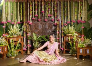 Sitara Ghattamaneni Instagram - Wishing you all a very Happy Ugadi! ✨ 

Outfit: @gowrisignatures 
MAU: @theartbeatsalon 
Photographer: @venurasuri @eclatweddingsindia 
Decor & Set Styling: @occasionsbysudhadatla 
Stylist: @nithishasriram