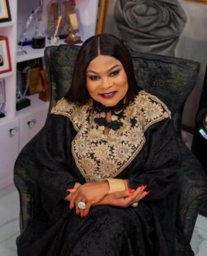 Sola Sobowale Instagram - CELEBRATING EXCELLENCE! 

Lagos Magazine honors Sola Sobowale: The Reigning Queen Mother of Nollywood

Sola Sobowale is a name that resonates deeply in the Nigerian entertainment industry. With a career spanning over three decades, this iconic actress has solidified her position as the Queen Mother of Nollywood. Her unparalleled talent, commanding presence, and unforgettable performances have captivated audiences and earned her legendary status.

From her breakout role in the beloved TV series Super Story to her show-stopping performances in movies like King of Boys, Wedding Party, ShantyTown, Gold Statue  Soole, Anikulapo and many more other blockbuster movies. 

Sola Sobowale has consistently delivered powerful, larger-than-life characters that leave a lasting impression. Her incredible range and versatility have made her a household name, and her performances are always highly anticipated events.

Sola Sobowale has inspired generations of actors and actresses. Her dedication to her craft, her passion for storytelling, and her commitment to excellence have made her a role model and a beacon of hope for aspiring talent. Her influence extends far beyond the screen, and her legacy will continue to inspire and motivate for years to come.

With a career that shows no signs of slowing down, Sola Sobowale remains one of the most respected and beloved figures in Nollywood. Her continued excellence, her unwavering passion, and her unrelenting drive have solidified her position as the Queen Mother of Nollywood, and her reign will undoubtedly continue for many years to come.

We celebrate you @solasobowale

#LagosMagazine #TopWomenInFilm #SolaShobowale  #Nollywood #Filmmaker