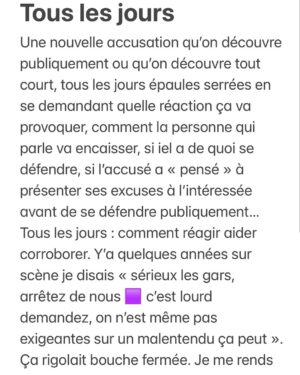 Sophie-Marie Larrouy Instagram - À PARTAGER 
Tw état des lieux d’entrée dans un bail inconfortable 
Manque une phrase entre les deux slide : (je me rends) « compte que cette phrase est une… »