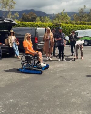 Sophie Morgan Instagram - This is FREEDOM! 

This week, as part of a film I hosted for @visitcalifornia, I was introduced to this extraordinary invention: FreedomTrax (@freedomtrax)

Please have a scroll through these images and videos. 

The FreedomTrax is a manual wheelchair accessory designed to enhance outdoor access accessibility. It’s a battery operated device controlled by a joystick, enabling manual wheelchairs to navigate sand, hiking trails… And even snow!

Thanks to everyone involved in making this happen. This was my FIRST EVER time on a California beach. It was incredibly emotional. 

In Nature Track’s words “we are in the business of making people happy”. Honestly, I can attest, they REALLY are. 

If you want to know more about them please contact Sue (last slide) at @naturetrack_ (if you are in the USA) .They are based in Santa Barbara (but @freedomtrax have a global presence) and best of @naturetrack_ loan them to users ….for FREE. 

Sue@naturetrack.org
Abby@naturetrack.org 

If you want to buy one they cost $6.5k but you can RENT them from @naturetrack_ for nothing. It is available to anyone who uses a wheelchair or requires assistance accessing outdoor spaces. If you don’t have a manual wheelchair NatureTrack can lend you one (I assume, USA only - please contact them to find out). 

#NatureTracks #FreedomTracks #Wheelchair #Beach #Wheelchair #AdaptiveEquipment #BeachLife #California #AdaptiveFreedom 

THIS IS NOT AN AD. I AM NOT PAID FOR THIS POST. I AM NOT AFFILIATED TO THIS PRODUCT OR COMPANY.