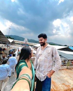 Sowmya Vivek Instagram - ತಿರುಪತಿ ಗಿರಿವಾಸ ಶ್ರೀ ವೆಂಕಟೇಶ 🙏🙏 #tirupati