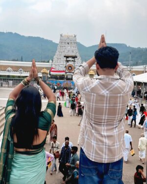 Sowmya Vivek Instagram - ತಿರುಮಲ ವೆಂಕಟರಮಣ🙏🙏 #tirupati