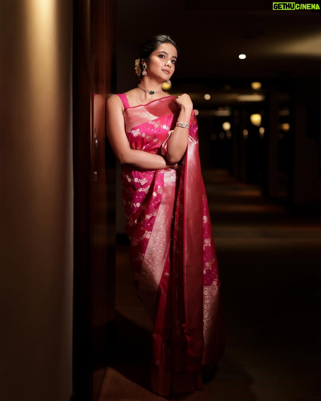 Sri Gouri Priya - 117.2K Likes - A beautiful awards night!💕🎀
.
.
Styling - @sandeep_sharmak05
Styling team - @niha__varma
Photography -@deepak_durai_photography
Photography team - @arvindh_suresh
Make up -@snatural_makeup
Hair - @krithika_hairaholic
Saree -@gubbarajyalakshmi
Blouse - @sridevidesignerstudio
Accessories -@petalsbyswathi