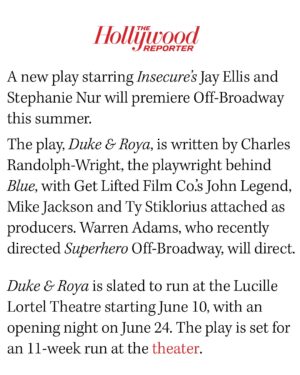 Stephanie Nur Instagram - Ready to be an athlete of the craft! 🫀
@dukeandroya at @lorteltheatre this NYC summer