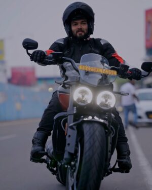 Suhana Basheer Instagram - A dream on two wheels just rolled into my life. Welcome home, Triumph Rocket 3 Storm GT 🥳🔥❤️‍🔥

#TriumphRocket3 #StormGT #BikeDeliveryDay #BeastMode #RocketLife #TwoWheelsOneLove #triumph #basheerbashi