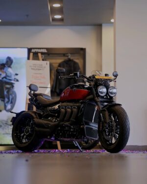 Suhana Basheer Instagram - A dream on two wheels just rolled into my life. Welcome home, Triumph Rocket 3 Storm GT 🥳🔥❤️‍🔥

#TriumphRocket3 #StormGT #BikeDeliveryDay #BeastMode #RocketLife #TwoWheelsOneLove #triumph #basheerbashi