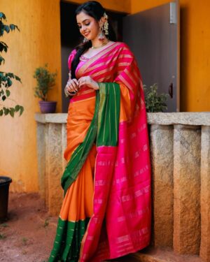Sukrutha Nag Instagram - ❤️Saree love: a timeless classic❤️
.
.
Pc:- @pavanphotography__ 🥰
.
.
Wadrobe/styling/accessories:- @laxmikrishnaofficial ❤️