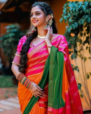 Sukrutha Nag Instagram - ❤️Draped in tradition, adorned with grace❤️
.
.
Pc:- @pavanphotography__ 🥰
.
.
Wadrobe/styling/accessories:- @laxmikrishnaofficial ❤️