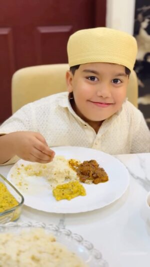 Sunaina Basheer Instagram - Zaigham’s First Jummah After Circumcision 🥰🤲🏻