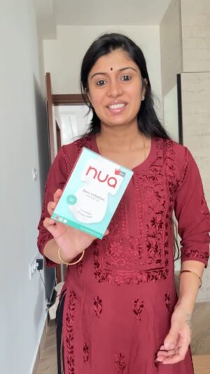 Sushmitha Ashwin Instagram - Periods don’t have to hold you back. No more compromising or shrinking for anyone or anything. It’s time to live your life without limits. 💪🌟
With Nua’s comfortable, leak-proof pads, you can say goodbye to discomfort and hello to confidence. #GoForZero on discomfort, limitations, and all the things that stop you from living your best life. What would YOU #GoForZero in your life? 
@nuawoman 
Share with us!♥️