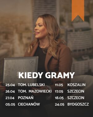 Tamara Arciuch Instagram - „TELEWIZJA KŁAMIE” – ZOBACZ, CO MÓWIĄ O NAS WIDZOWIE!
Kłamstwa telewizji, szalony kabaret i teatr w jednym! 🎭

Na scenie Krzysztof Zniemiec, Tomasz Karmel i Marcin Prochop, a Ty – telewidz, wybierasz, jaką stację chcesz oglądać! TVP, TVN, Polsat czy TV Trwam – śmiech gwarantowany! 😂

Zobacz, jak gwiazdy telewizyjne zachowują się, gdy schodzi im uśmiech z twarzy! Michał Paszczyk (kabaret Paranienormalni) zapewnia, że nie będziesz mógł przestać się śmiać!

#telewizjakłamie #spektakl #teatr #komedia #telwizjapolska
