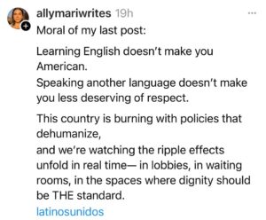 Tamlyn Tomita Instagram - Thank you @allymariwrites for your insightful and thoughtful post. 🙏🏼🙏🏼🙏🏼
We keep learning how to be and do better.
