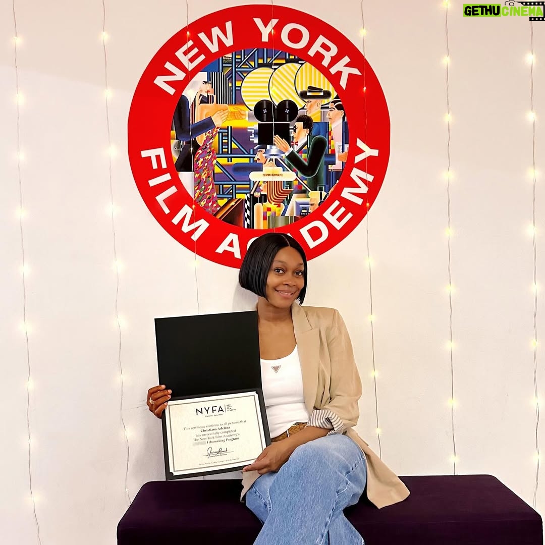 Tana Adelana - 31.9K Likes - DIPLOMA IN FILMMAKING in the bag!
(Through sweat, stress, sleepless nights, time, energy! 😩)
Made a 5 year plan 2 years ago, God is making it happen, removing obstacles and clearing the path. 🙏🏾
#Wemove #Achalugo #1 #doublechief