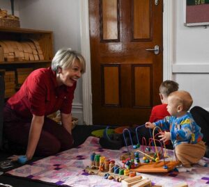 Tanya Plibersek Instagram - Name a better way to start your Friday. My new littlest friends at Lennox House showing me how toy libraries and playgroups help local kids and their families.