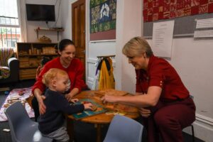 Tanya Plibersek Instagram - Name a better way to start your Friday. My new littlest friends at Lennox House showing me how toy libraries and playgroups help local kids and their families.