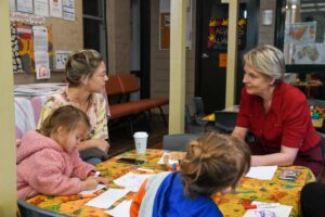 Tanya Plibersek Instagram - Name a better way to start your Friday. My new littlest friends at Lennox House showing me how toy libraries and playgroups help local kids and their families.