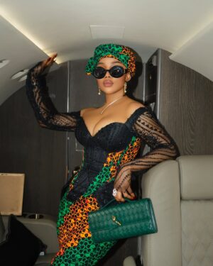Toke Makinwa Instagram - Back in Lagos and a quick dip into Uyo to support @iniedo