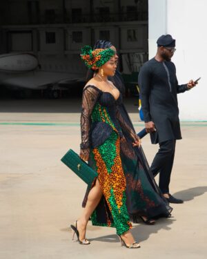 Toke Makinwa Instagram - Back in Lagos and a quick dip into Uyo to support @iniedo