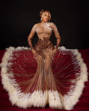 Uche Montana Instagram - #AMVCA10 READY!!!! 

Dress @veekeejames_official
Styling @regalbydovin
Hairstylist @touchofibee 
Makeup @maftysignature 
Photographer @officialphotofreak
Earrings @wowaccessories