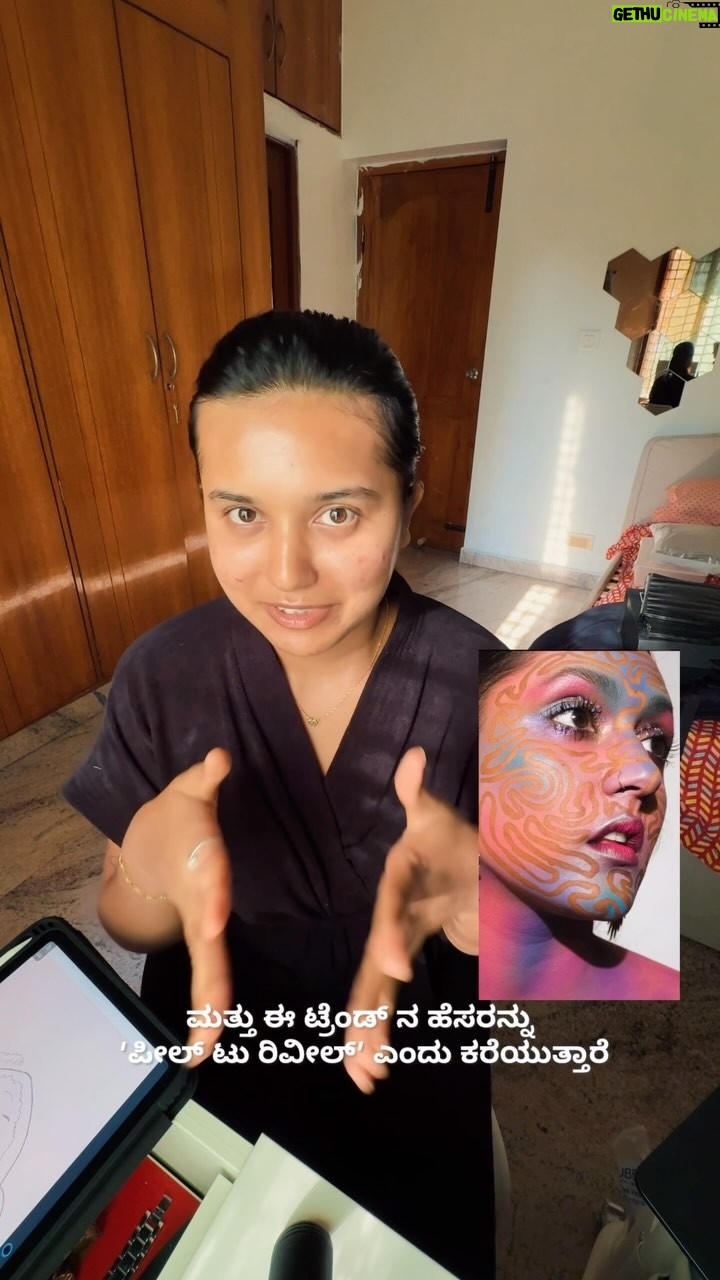 Varsha Kaveri - 151.5K Likes - Making of the “peel to reveal” trend hope you like it 😍🧿
Products used:
Small brush: @itsybitsycraftstore
Liquid latex: @kryolanofficial
Colors: @kryolanofficial
Lashes: 📍bangkok store
#varshakaveri #kannada #pealtoreveal #creativemakeup