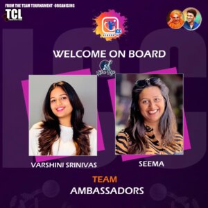 Varshini Srinivas Instagram - Icc team hit & run ambassadors welcome @_j_a_a_n_u_____________ & @sonu_kichcha 💐🏏