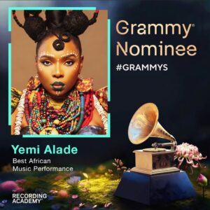 Yemi Alade Instagram - Thankful 🙏🏾 .... for the @recordingacademy Grammy™️ nomination " Best African Music Performance " Congratulations to the team, @effyzziemusic 
Producer @deeyassobeatz , song writers -
@acetune , @starsamm_ , @dreshiemaine 
@directorpink_
 
Nobody knows #Tomorrow 👑 [ out NOW!! ]

 - go stream and share my new album #RebelQueen