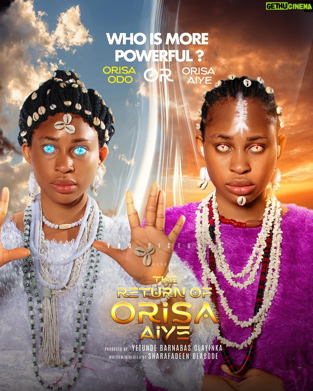 Yetunde Barnabas - 2.5K Likes - ORISA AIYE VS ORISA ODO ??
The Powerful River goddess is back and this Time she came with a Sister🔥🔥🔥🔥🔥🔥🔥🔥🔥🔥🔥🔥
Coming to my YouTube channel on Friday April 4th
Another Cinema Experience from YBO to you all 😍
April 4th is the D day on YouTube @yetundebarnabastv
