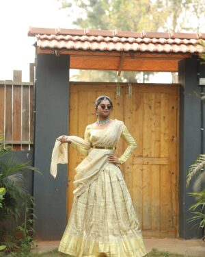 brunda Prabhakar Instagram - Fed up of searching for a caption ❤️
Please do me a favour🫣

#brundaprabhakar #trend #insta #instapic #traditional